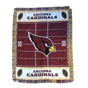 Arizona Cardinals Woven Jacquard Baby Throw Blanket 36"x46"
